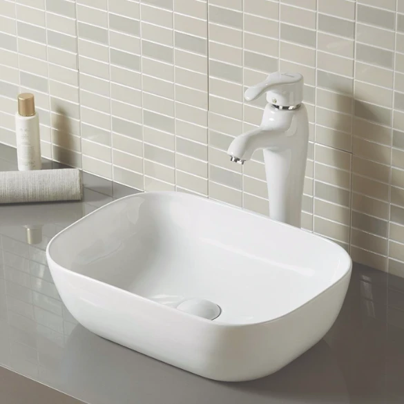 Bathroom Wash Basin On Cabinet 
