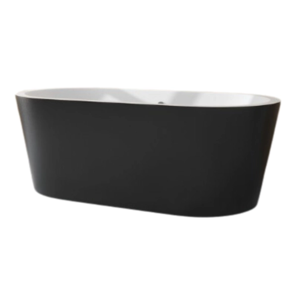 Round Freestanding Bathtub - BLACK 