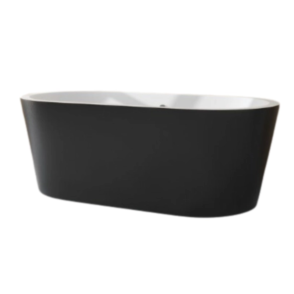Round Freestanding Bathtub - BLACK 