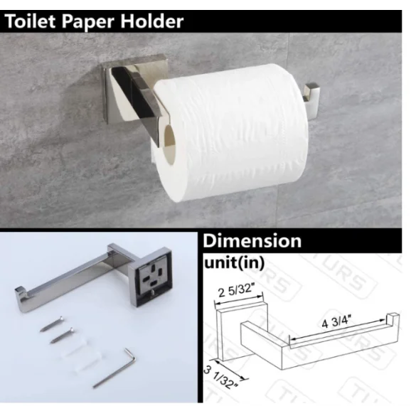 Solid Chrome Square 3pc 